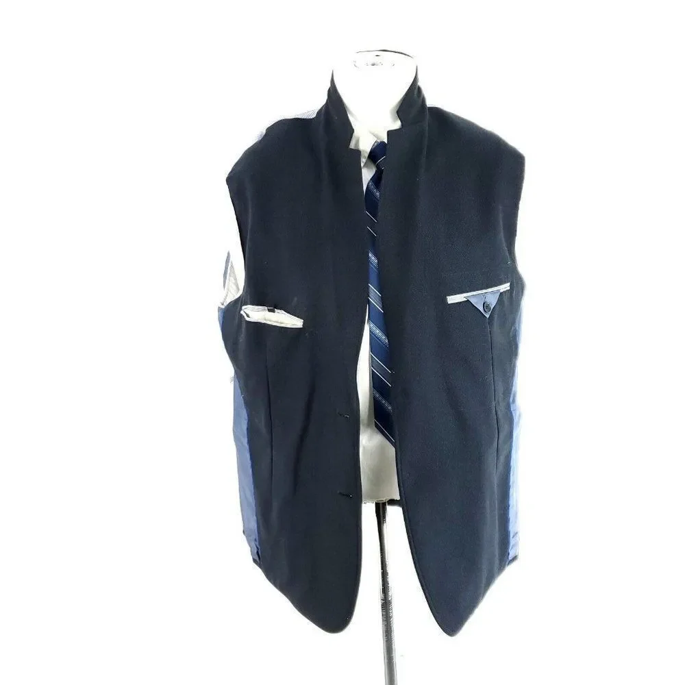 Banana Republic Cotton 2 Button‎ Blazer 42S Blue Surgical Button